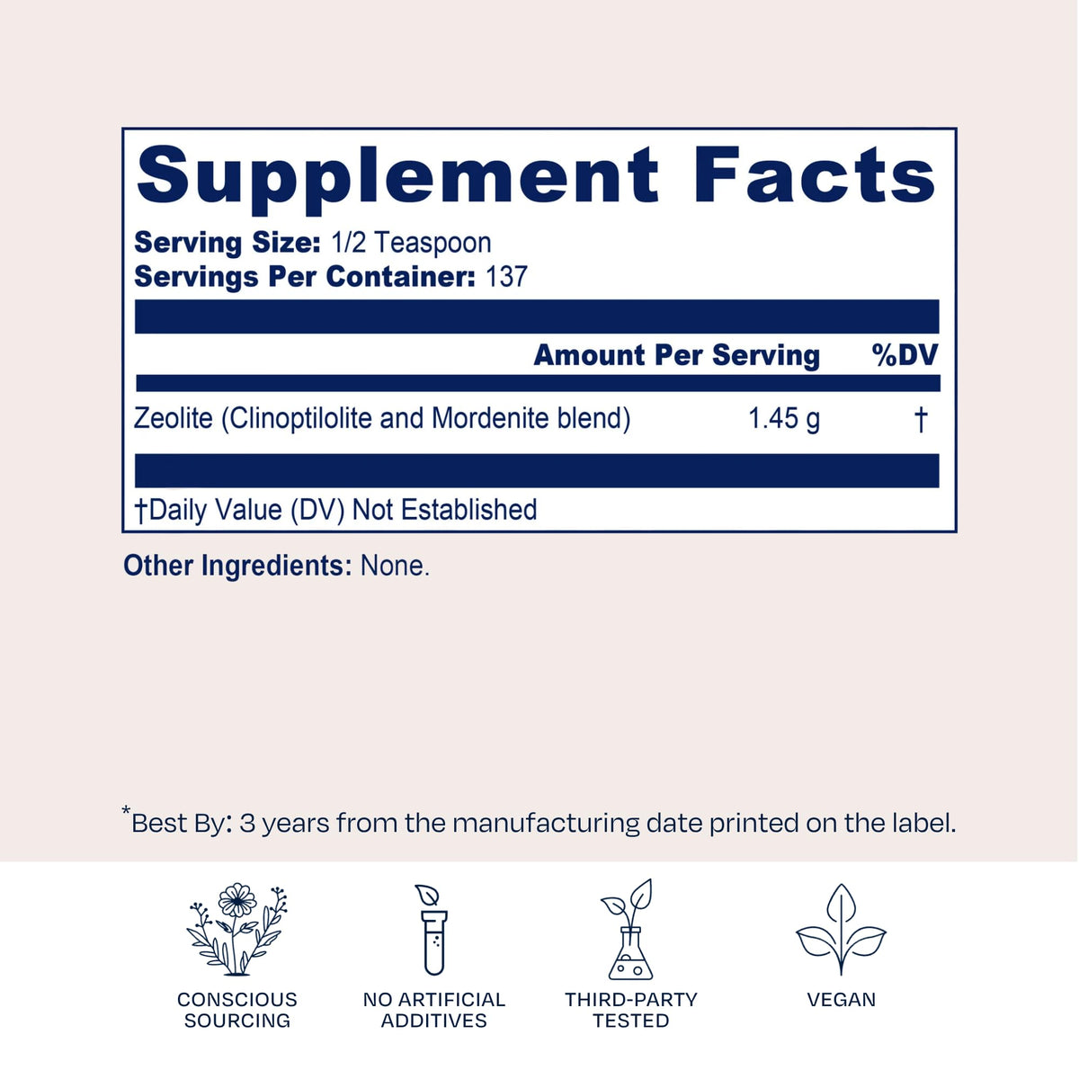 BioPure ZeoBind Natural Binding Support Powder - 137 Servings - image 3