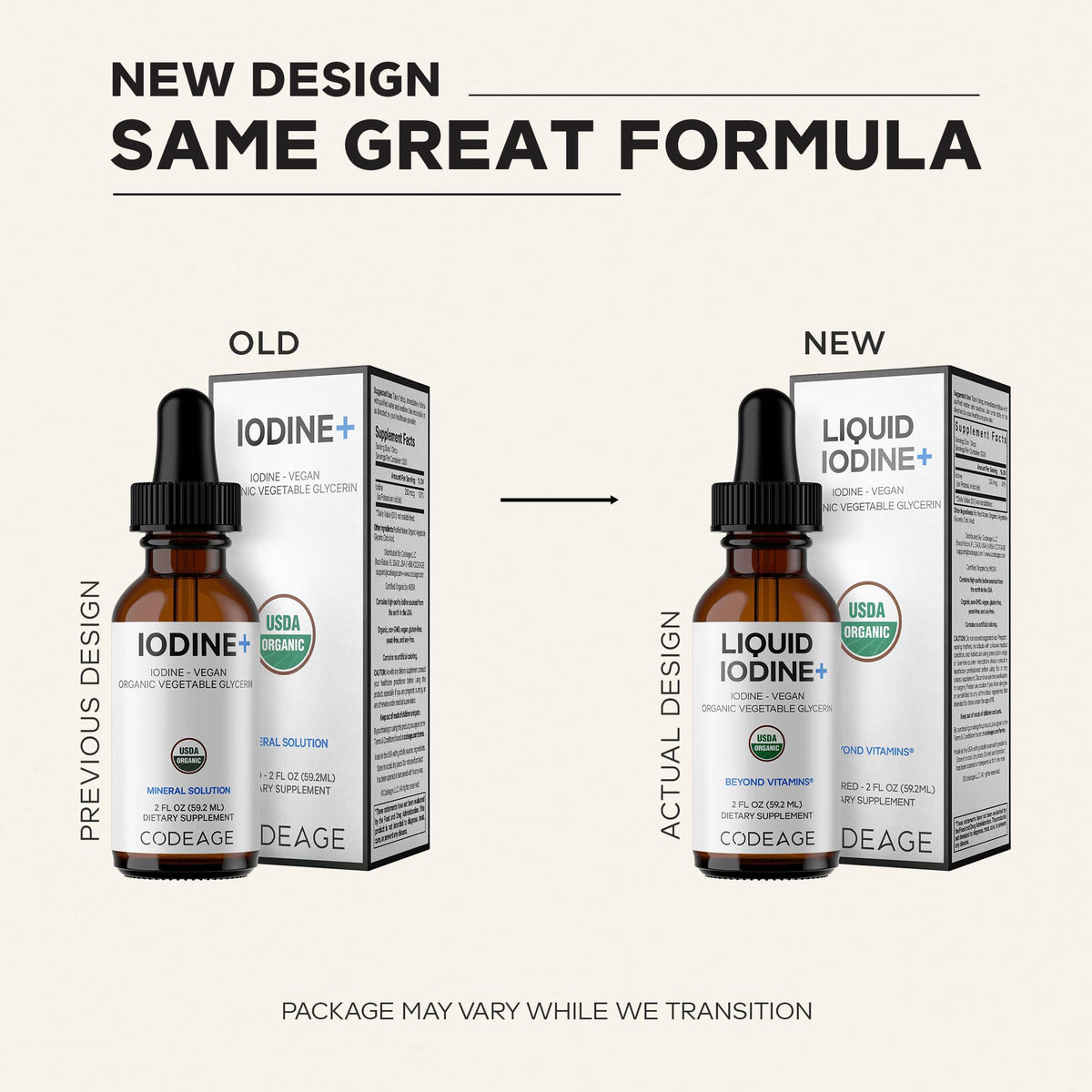 Codeage Liquid Iodine Drops 250 mcg Organic - 2 Fl Oz - image 3