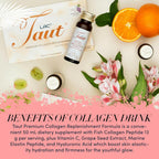 TAUT Liquid Marine Collagen Drink for Women, Orange - 16 Bottles - image 3