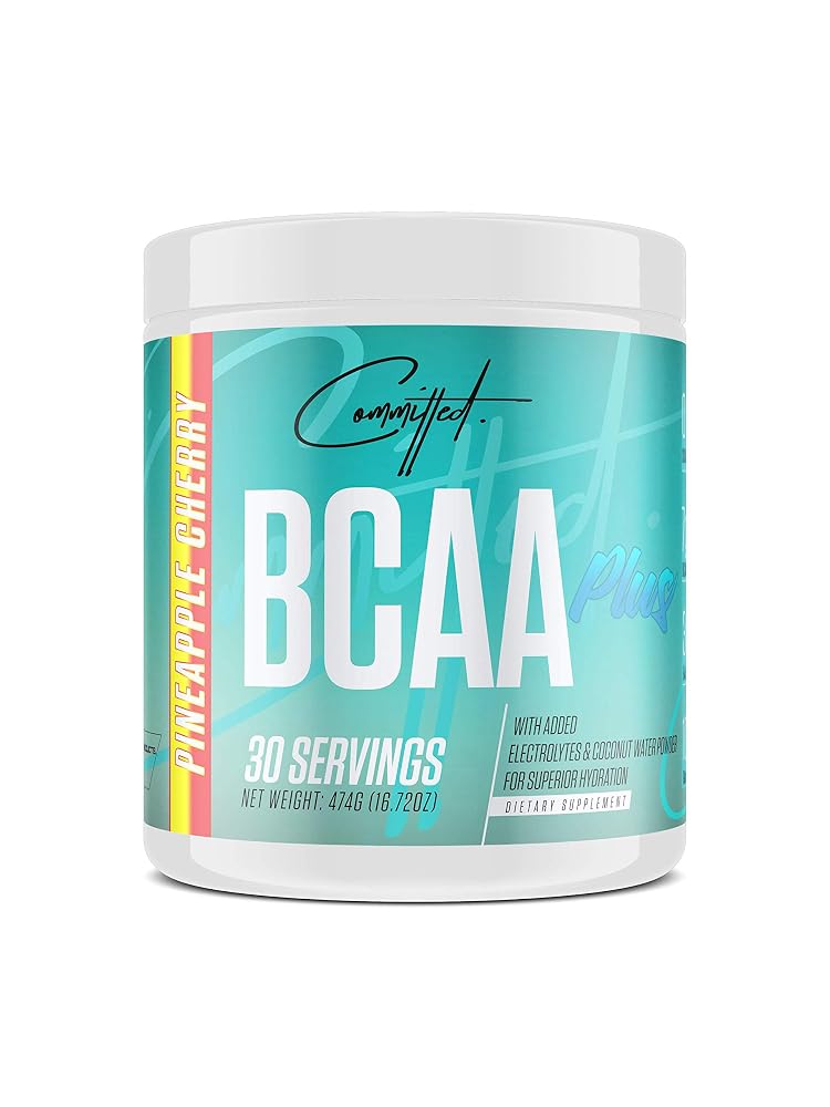 Committed. BCAA Plus Cherry Pineapple Powder - 16.72 oz