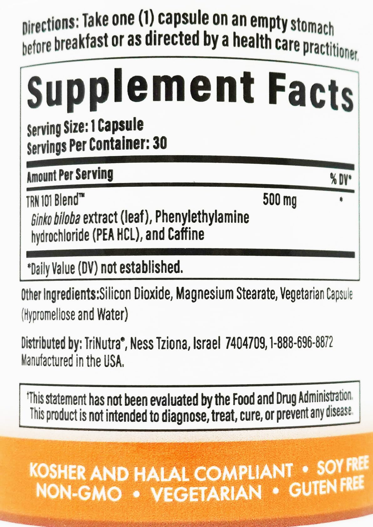 Tri Nutra CogniBen Cognitive Support - 30 Capsules - image 3