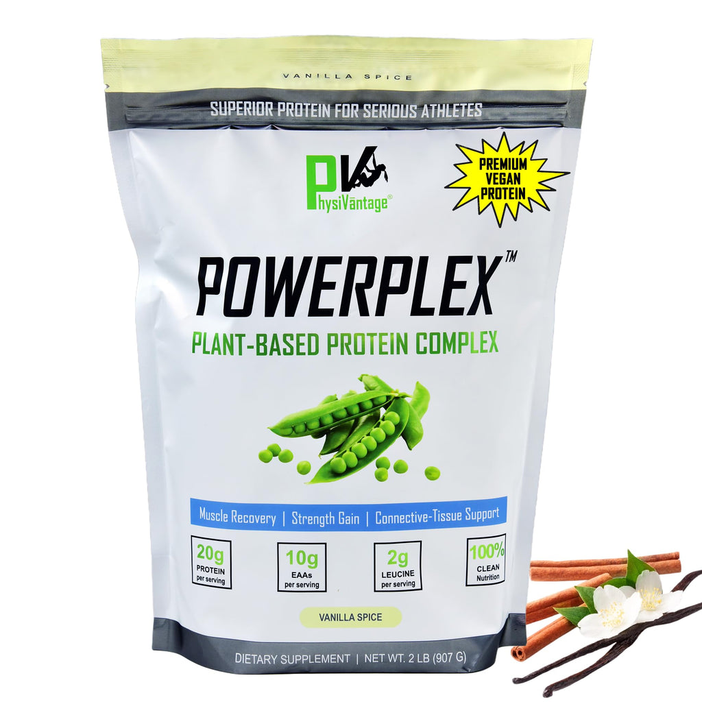 PhysiVantage POWERPLEX Vegan Protein Powder - 2 lb