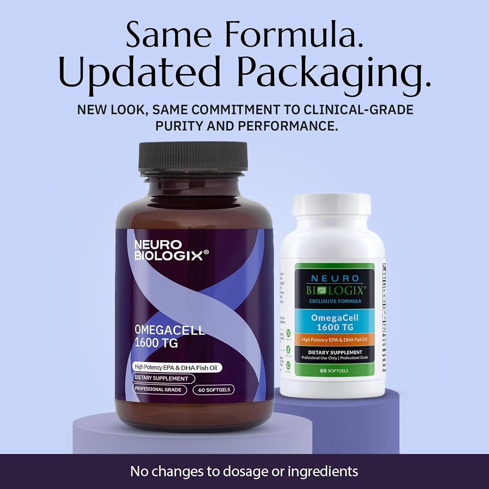 Neurobiologix OmegaCell 1600 TG Omega-3 Fish Oil - 60 Softgels - image 2