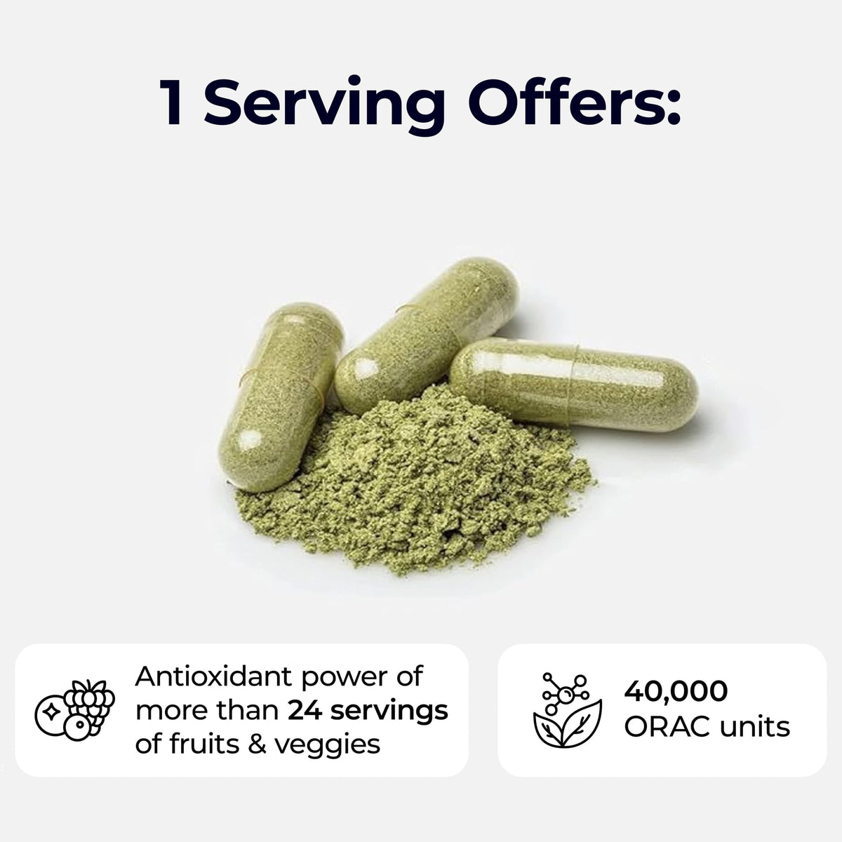 Paradise Herbs & Essentials ORAC Greens Powder Extract, Berry Blend