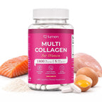 Lumen Naturals Multi Collagen for Women - 180 Capsules