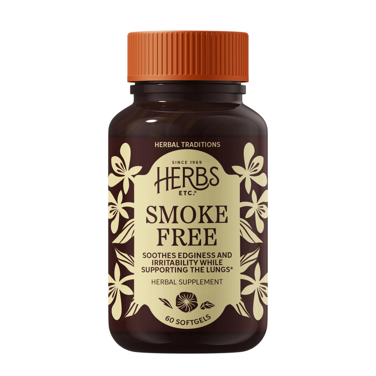 Herbs Etc. Smoke Free Softgels, Gluten-Free & Organic - 60 Count