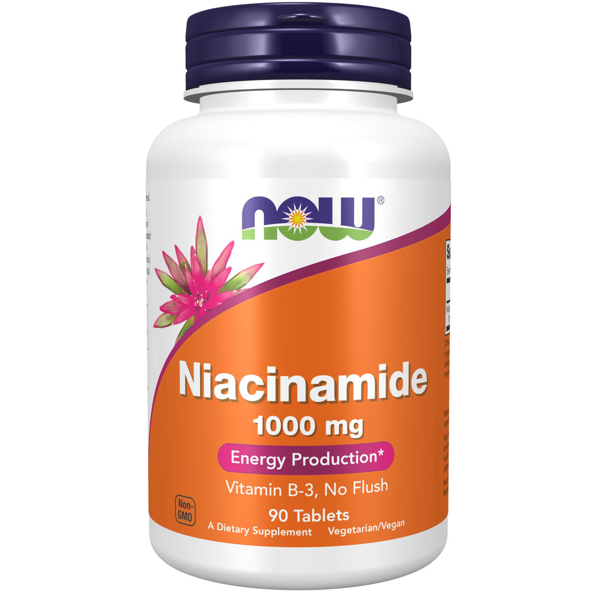 NOW Niacinamide Vitamin B-3 1000 mg - 90 Tablets