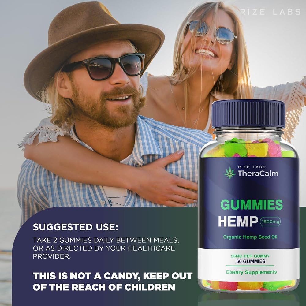 rize labs Theracalm Advanced Formula Hemp Gummies - 180 Gummies - image 2