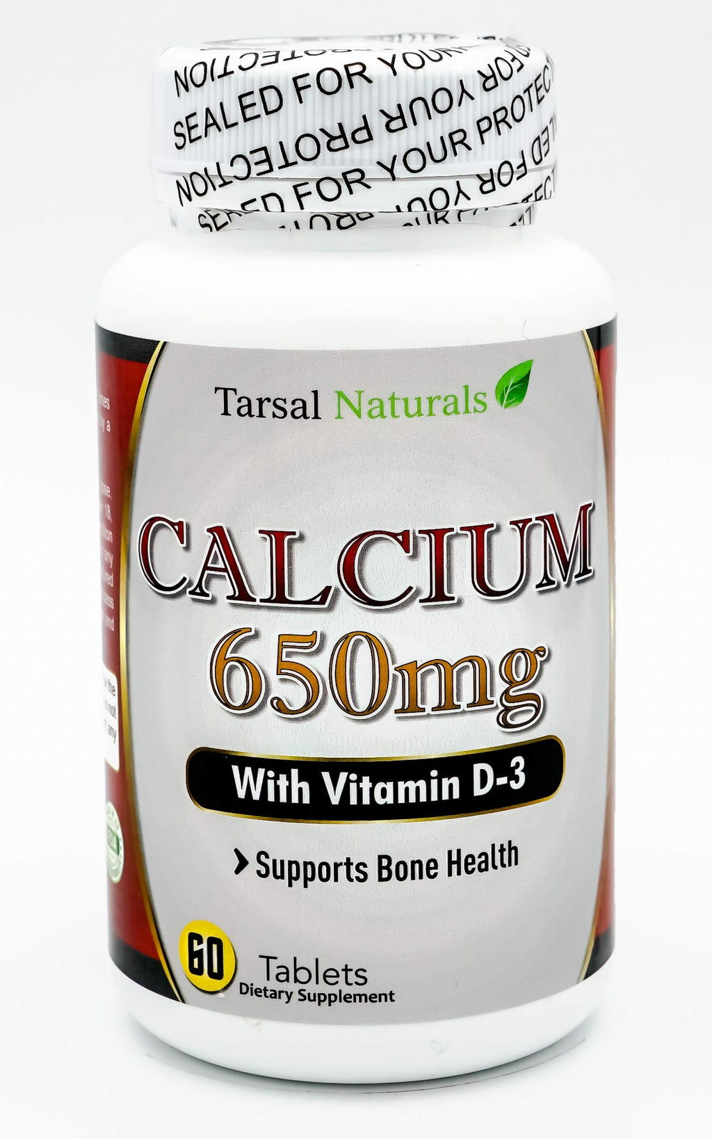 Tarsal Naturals Calcium Plus Vitamin D3 Bone Health - 60 Tablets