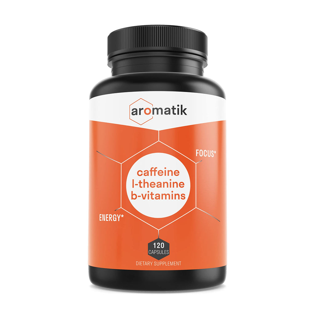 Aromatik Caffeine L-Theanine Focus Supplement - 120 Capsules - image 7