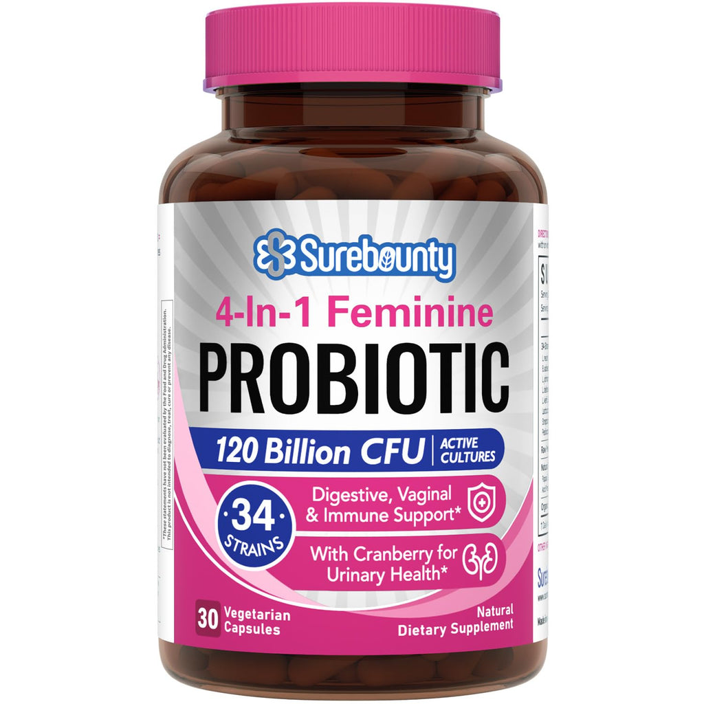 Surebounty Probiotics for Women 120 Billion CFU - 30 Capsules