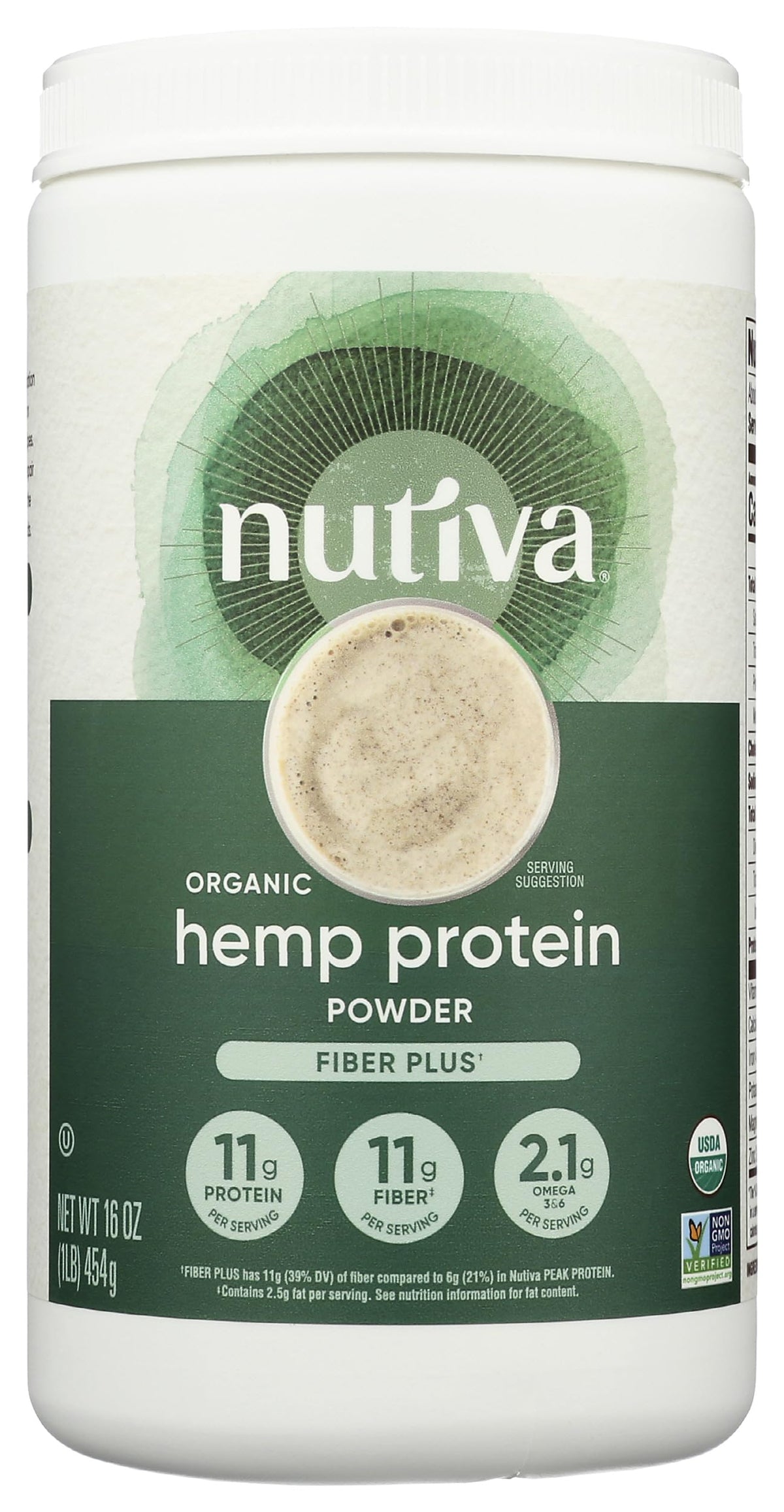 Nutiva Hemp Protein Powder Organic - 16 oz