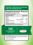 Nature's Truth Calcium 1200 mg Plus Vitamin D3 5000 IU - 120 Count - image 2