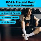Hybrid Nutraceuticals Nutra BCAA 3000mg Branched Chain Amino Acids - 240 Tablets - image 4