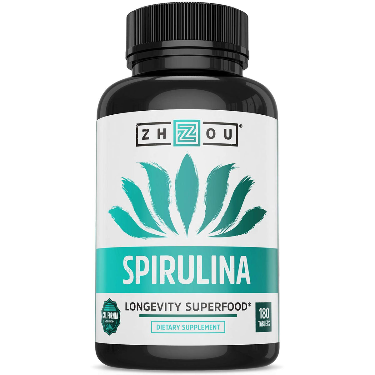 ZHOU Spirulina Tablets for Men & Women - 180 Tablets