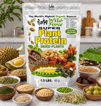 Wild Force Super Plant Protein Unsweetened Raw Vegan Powder - 681g - image 2