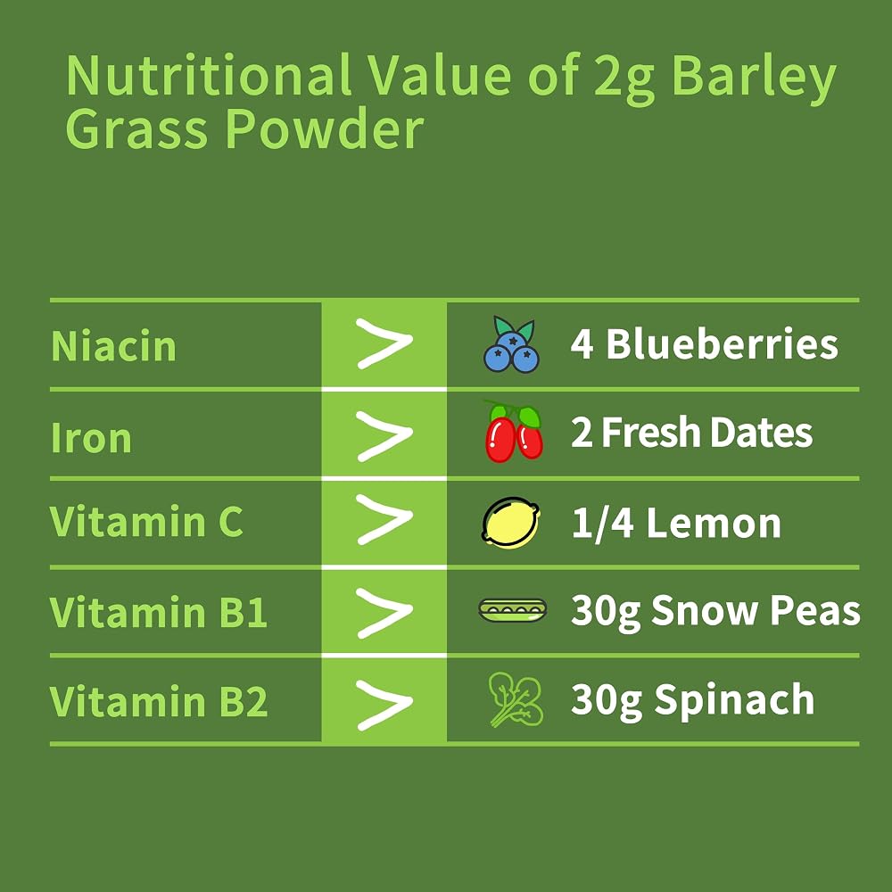 Hudetex Barley Grass Juice Powder - 8 oz - image 8