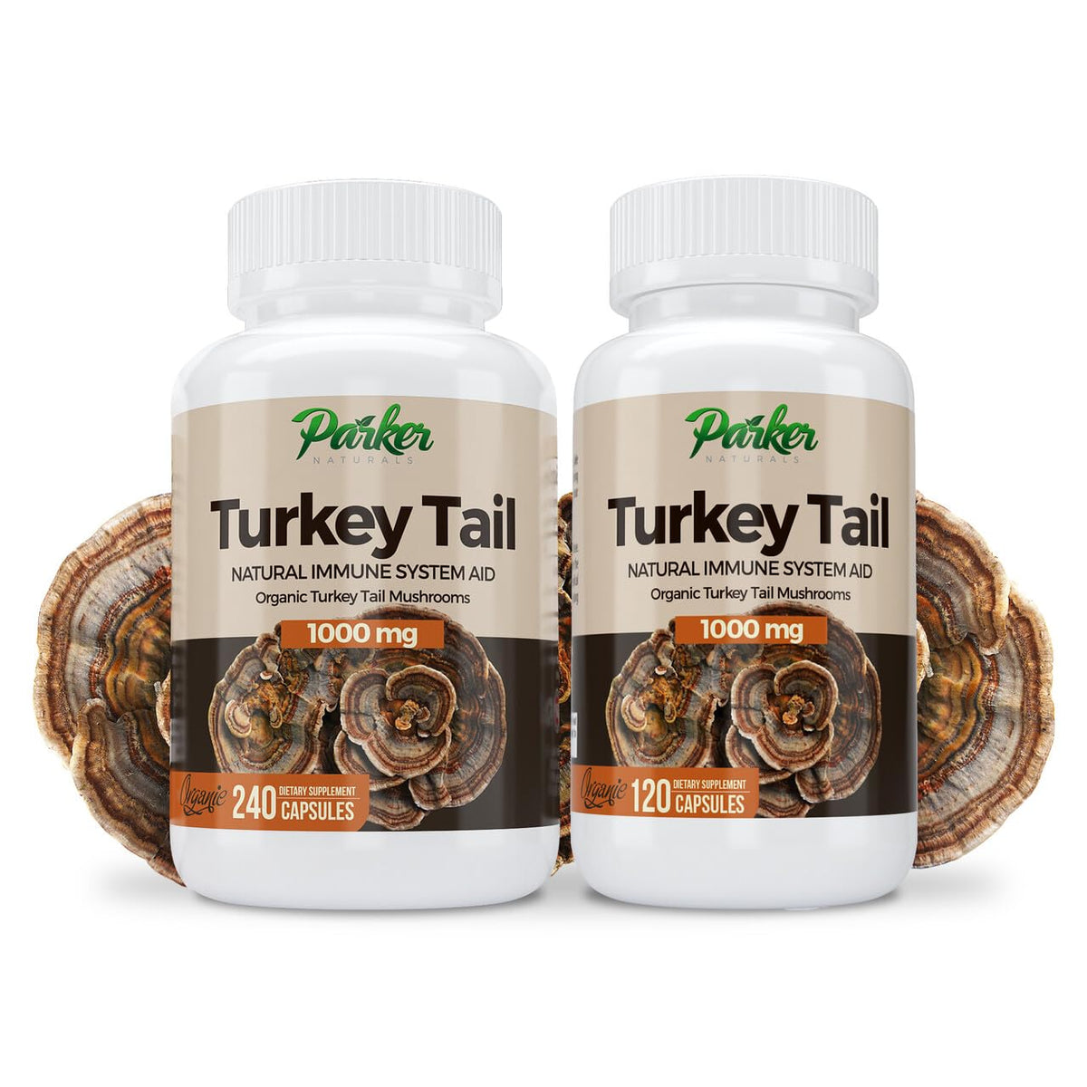 Parker Naturals Turkey Tail Mushroom Capsules - 120 Capsules - image 5