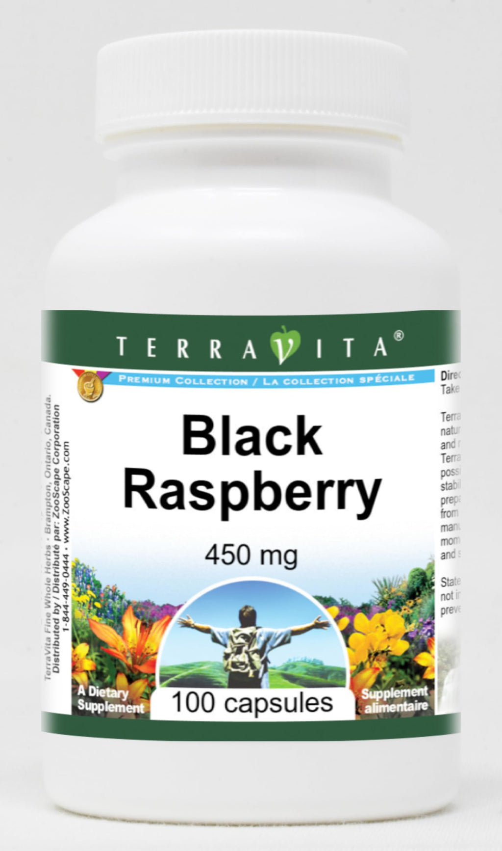 Terravita Black Raspberry - 450 mg (100 Capsules, ZIN: 519368)