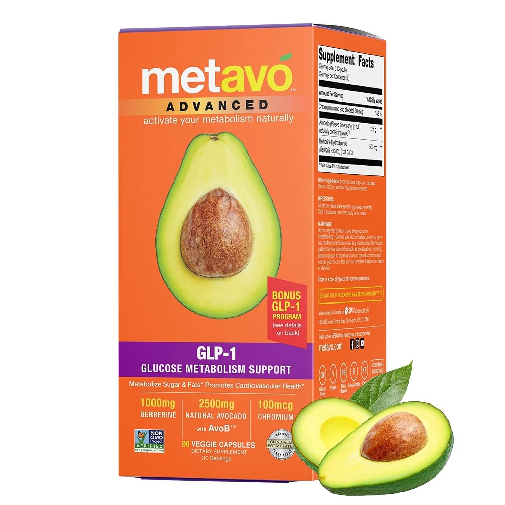 Metavo Advanced GLP-1 Metabolism Support - 90 Capsules - image 2