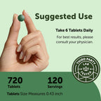 Micro Ingredients Organic Spirulina Chlorella Tablets - 720 Count - image 4