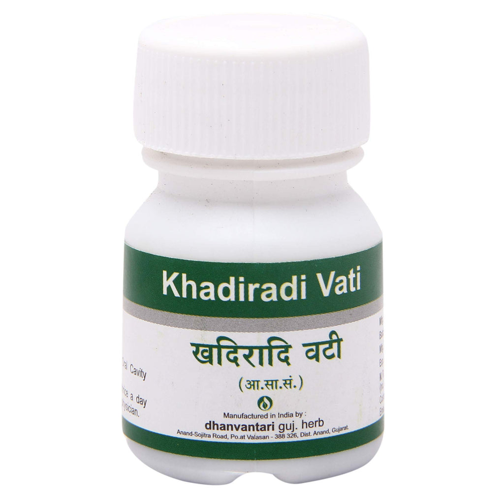 Dhanvantari Khadiradi Vati Herbal Tablet - 4 Pack