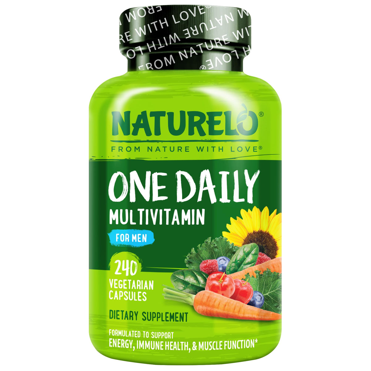 NATURELO Multivitamin for Men One Daily - 240 Vegetarian Capsules