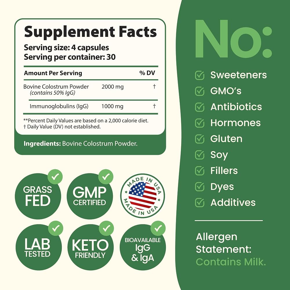 ImmergeHealth.com Super MOO Grass Fed Bovine Colostrum Powder
