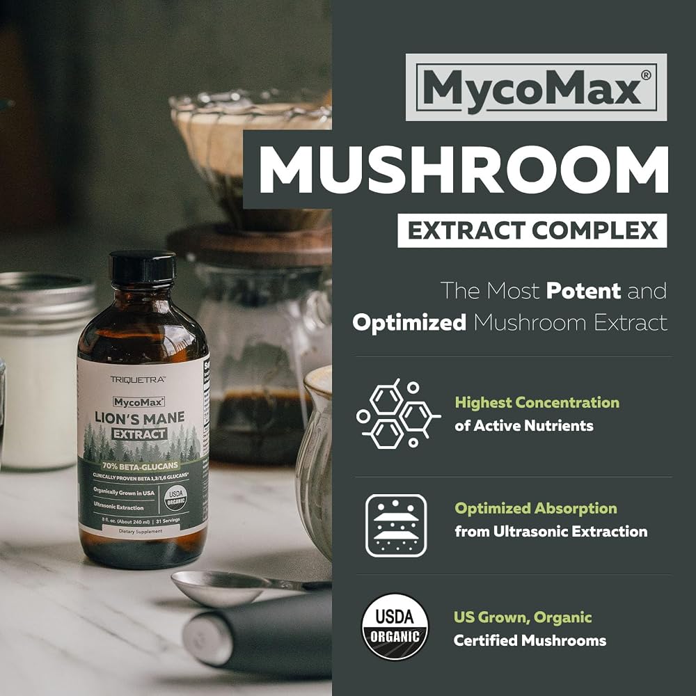 Triquetra Health MycoMax Lions Mane - 70% Beta Glucans