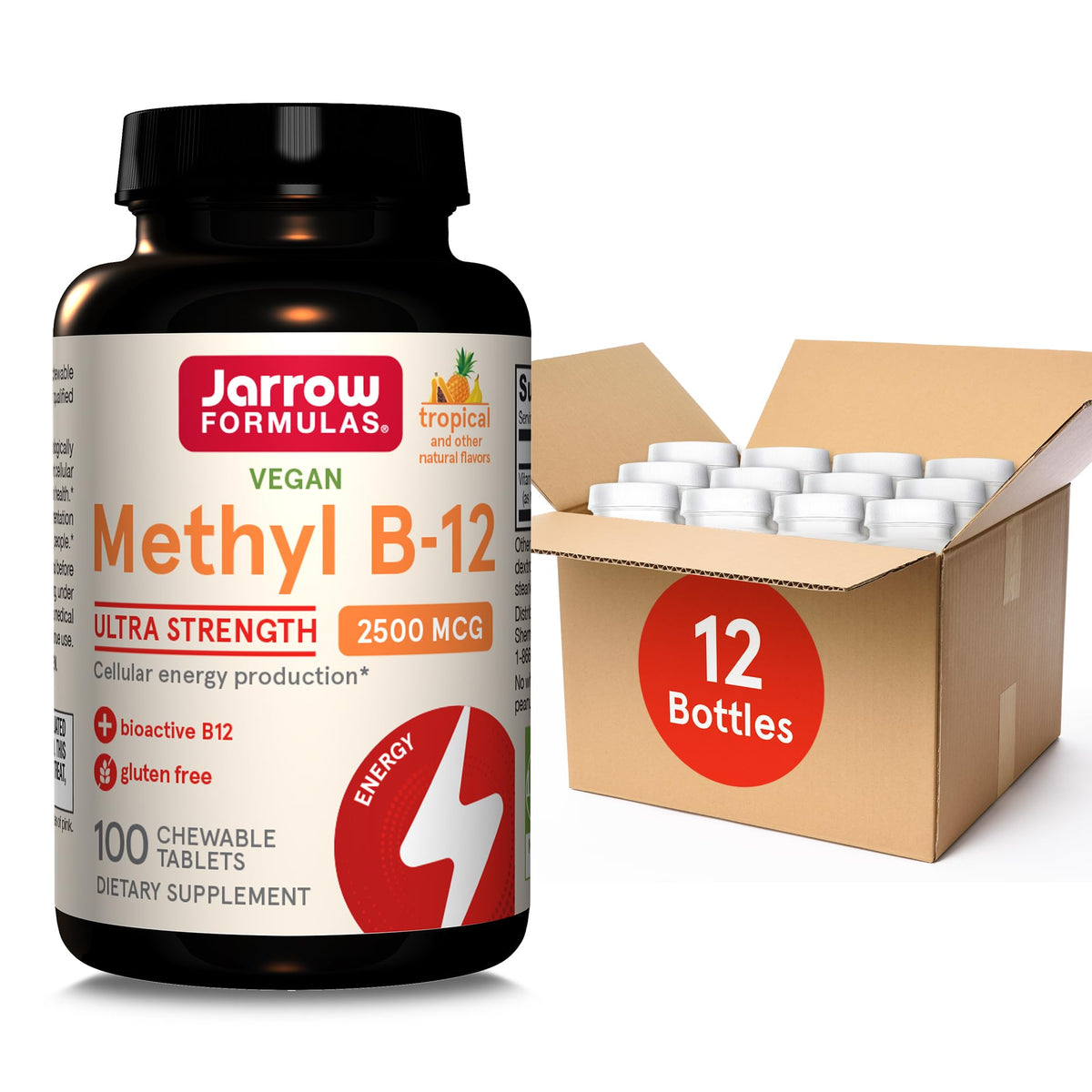 Jarrow Formulas Ultra Strength Methyl B-12 2500 mcg - 100 Tablets