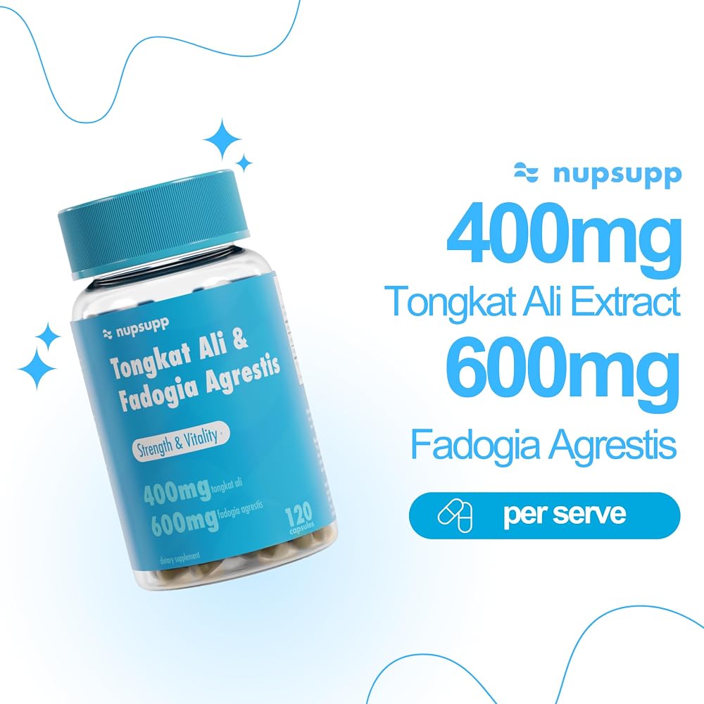 nupsupp Tongkat Ali & Fadogia Agrestis Supplement - 120 Capsules - image 3