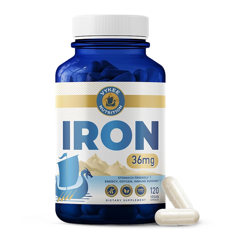 Vykee Nutrition Iron Bisglycinate 36 mg - 120 Capsules