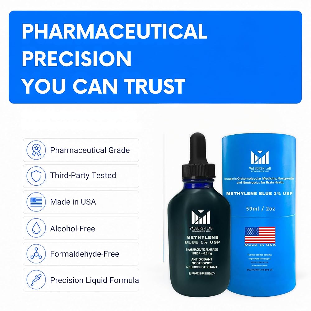 Valboren Labs Methylene Blue Pharmaceutical Grade - Third Party