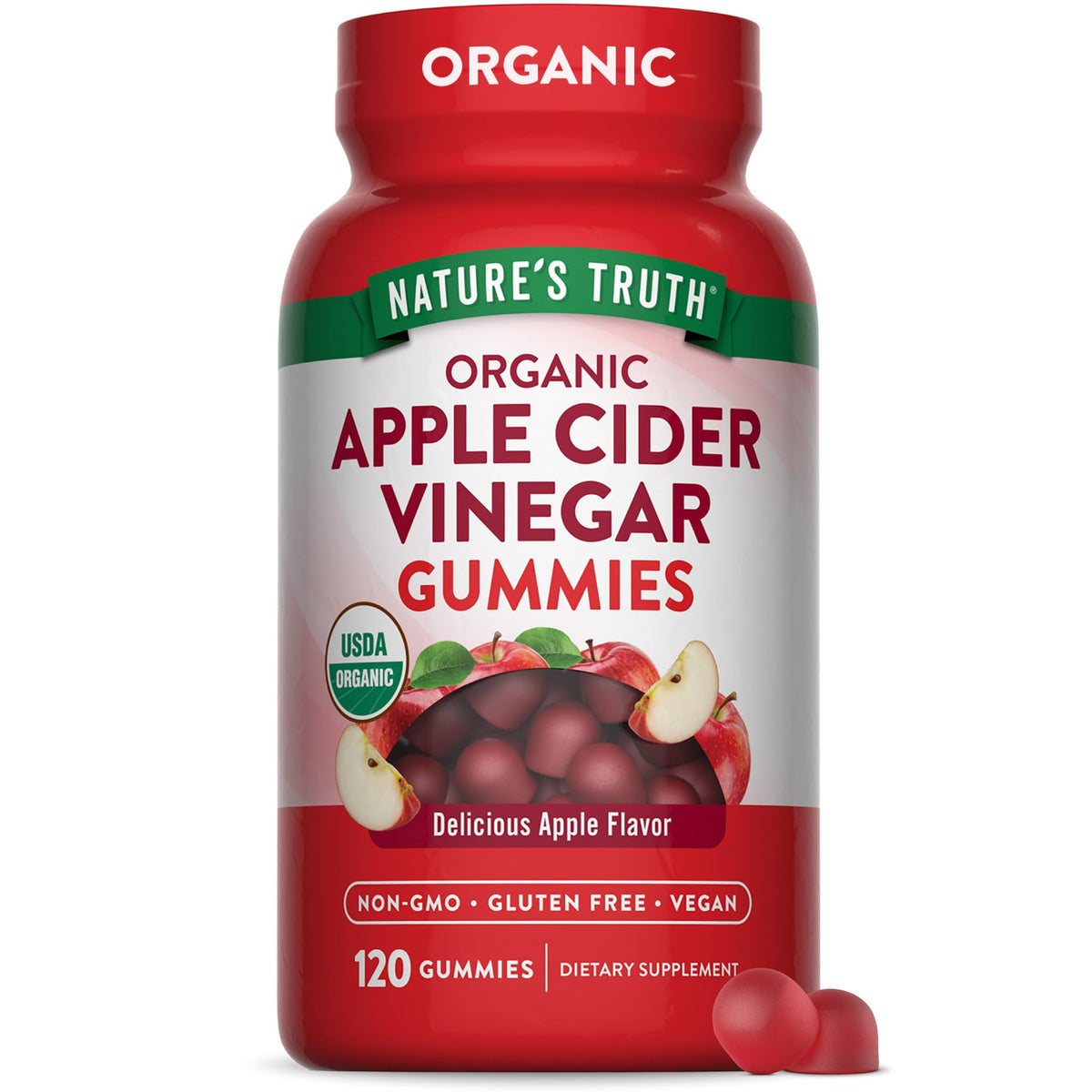 Nature's Truth Organic Apple Cider Vinegar Gummies - 120 Count