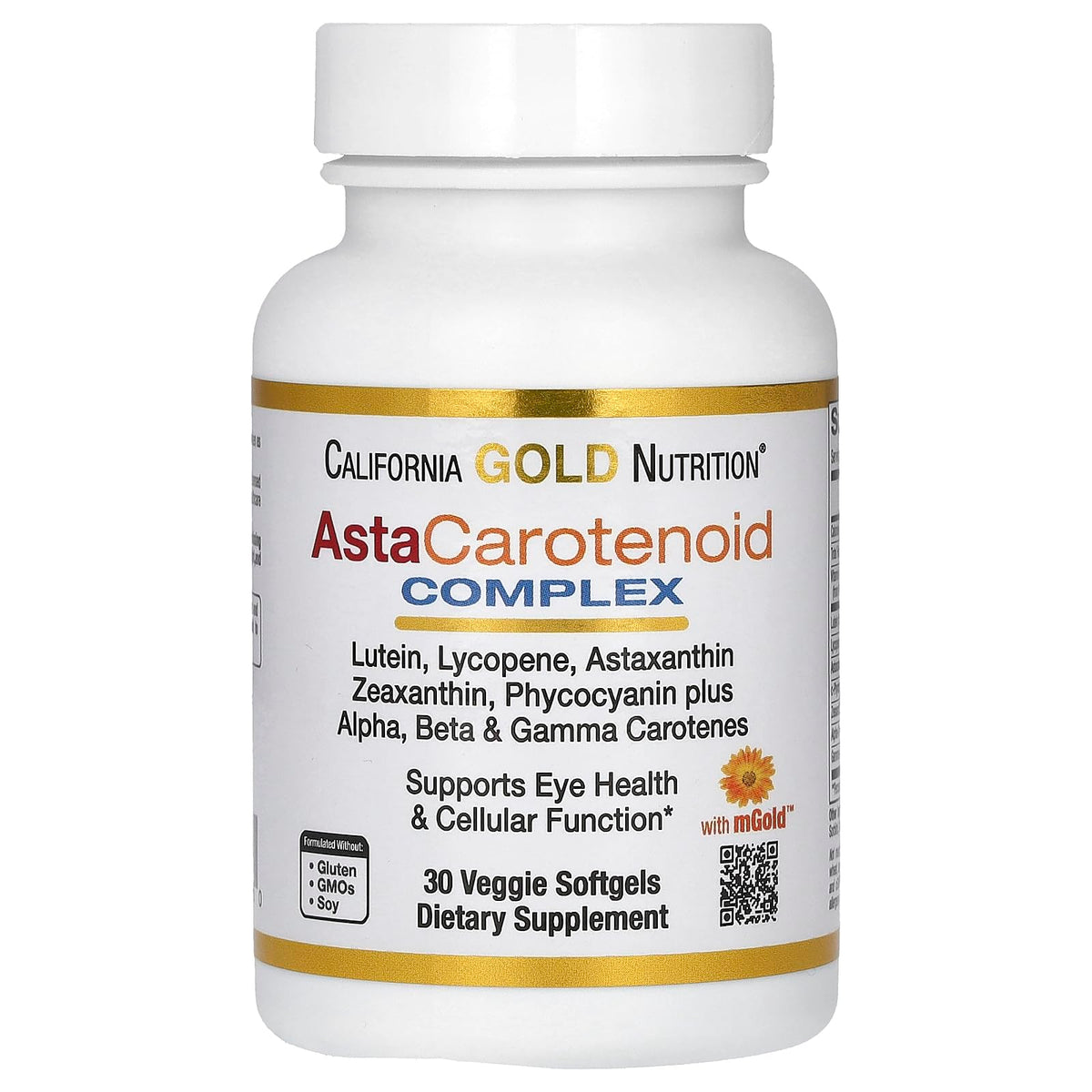 California Gold Nutrition Astaxanthin Carotenoid Complex - 30 Softgels