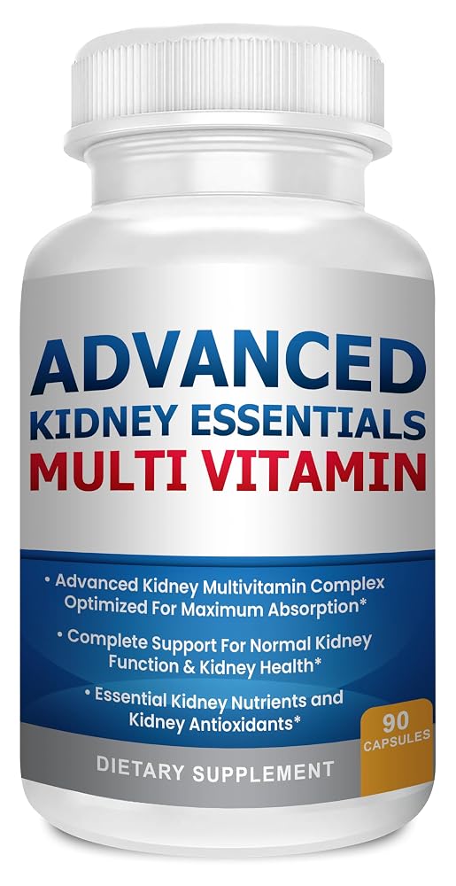 Advanced Kidney Essentials Multivitamin. Kidney Support Supplement