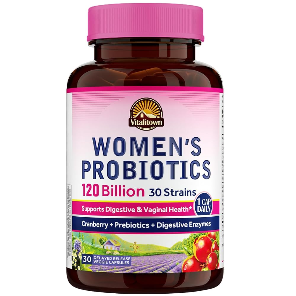 Vitalitown Probiotics for Women 120 Billion CFUs - 30 Capsules