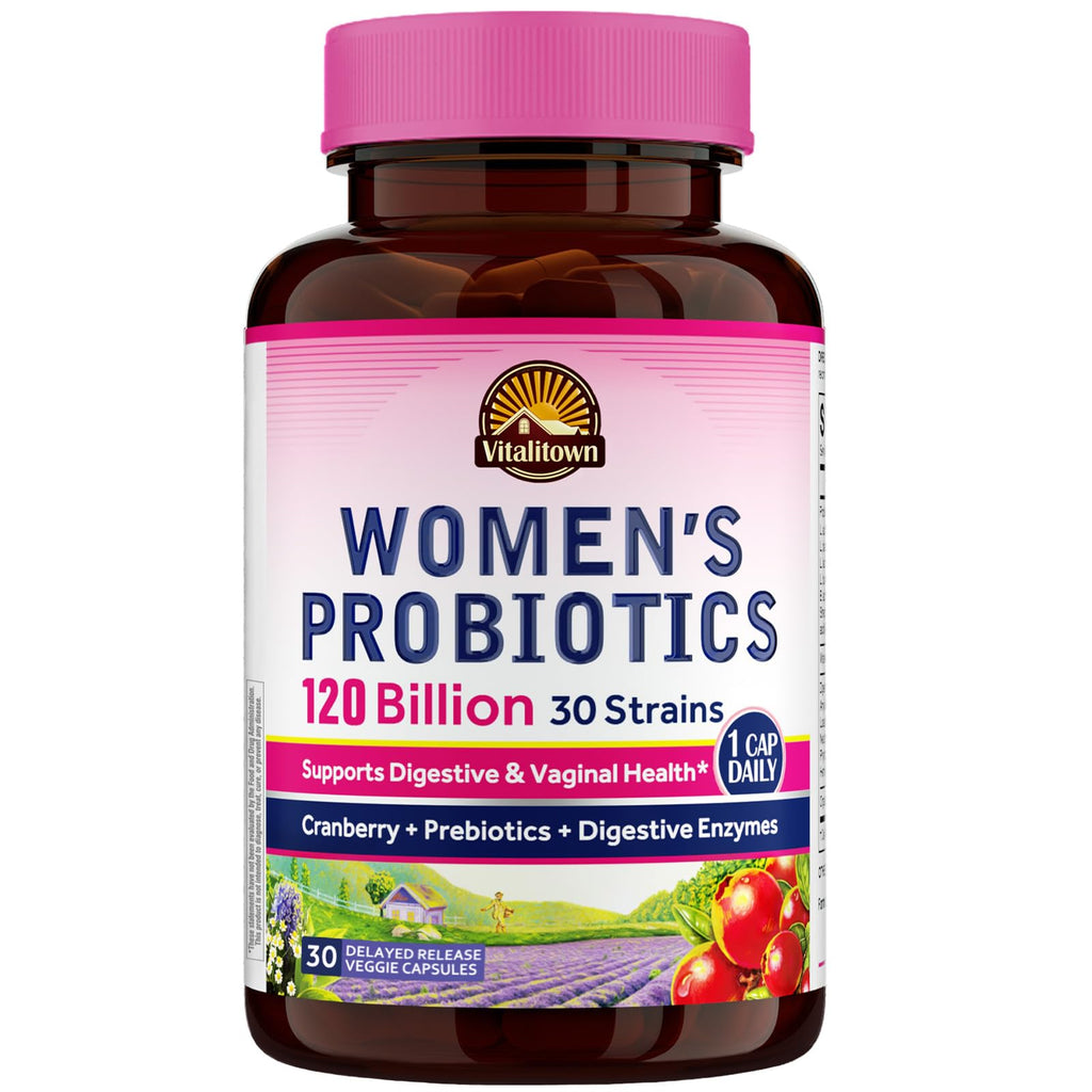 Vitalitown Probiotics for Women 120 Billion CFUs - 30 Capsules