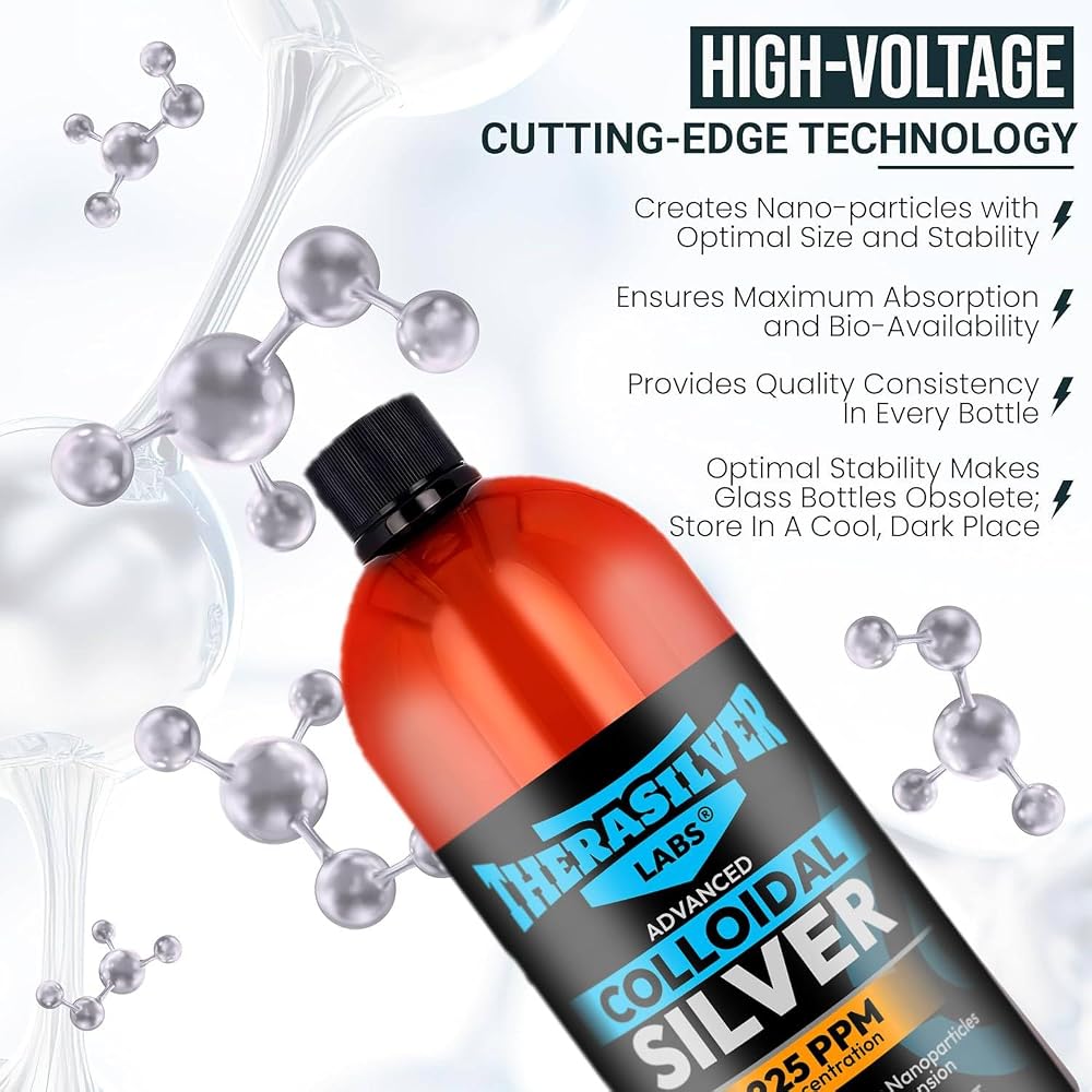 TheraSilver Labs ACS 225 Advanced Colloidal Silver Liquid - 1 Liter - image 2
