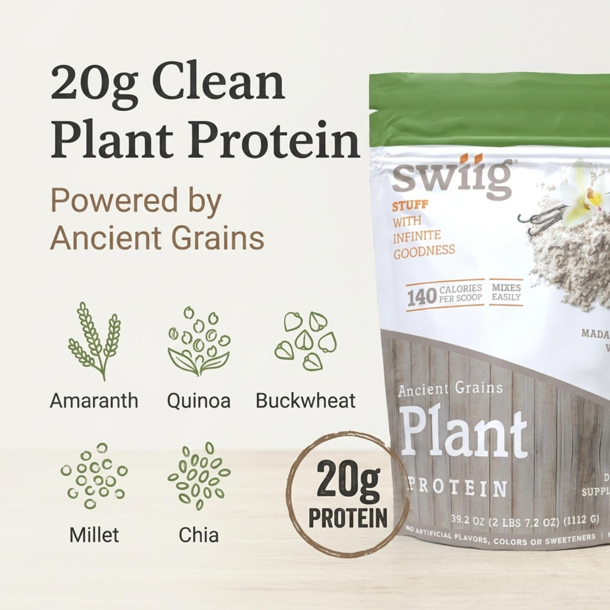 swiig Organic Ancient Grains, Plant Protein