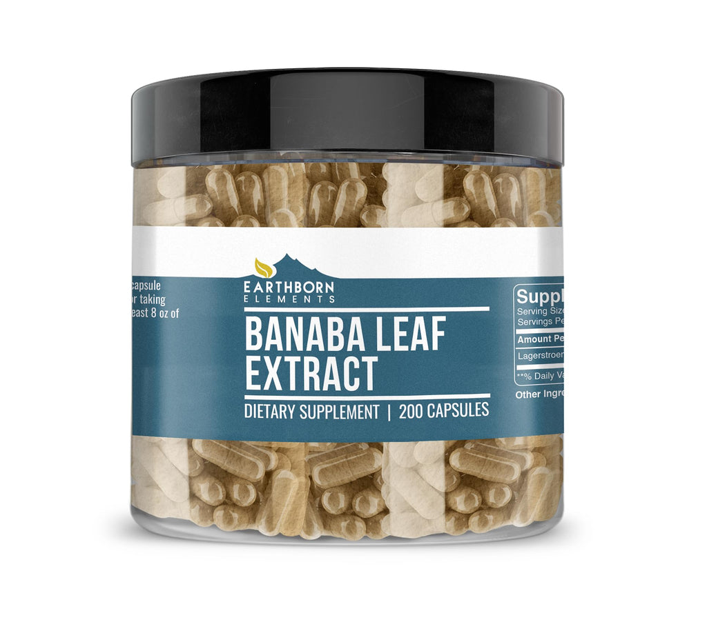 Earthborn Elements Banaba Leaf Extract - 200 Capsules