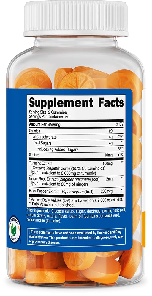 Nutricost Turmeric Gummies 2000mg - 120 Gummies - image 5
