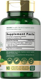 Carlyle DGL Deglycyrrhizinated Licorice - 200 Vegetarian Capsules - image 2