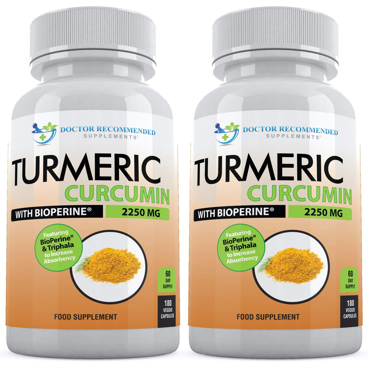 DOCTOR RECOMMENDED SUPPLEMENTS Turmeric Curcumin with Bioperine