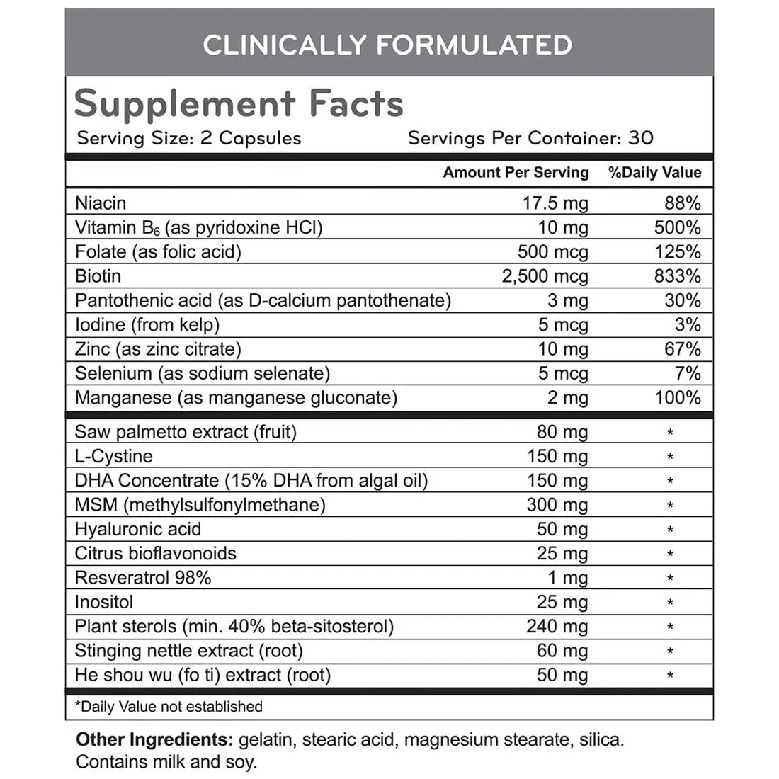 Hairmax Hair, Skin & Nails Biotin 2500mcg - 2-Pack - image 2