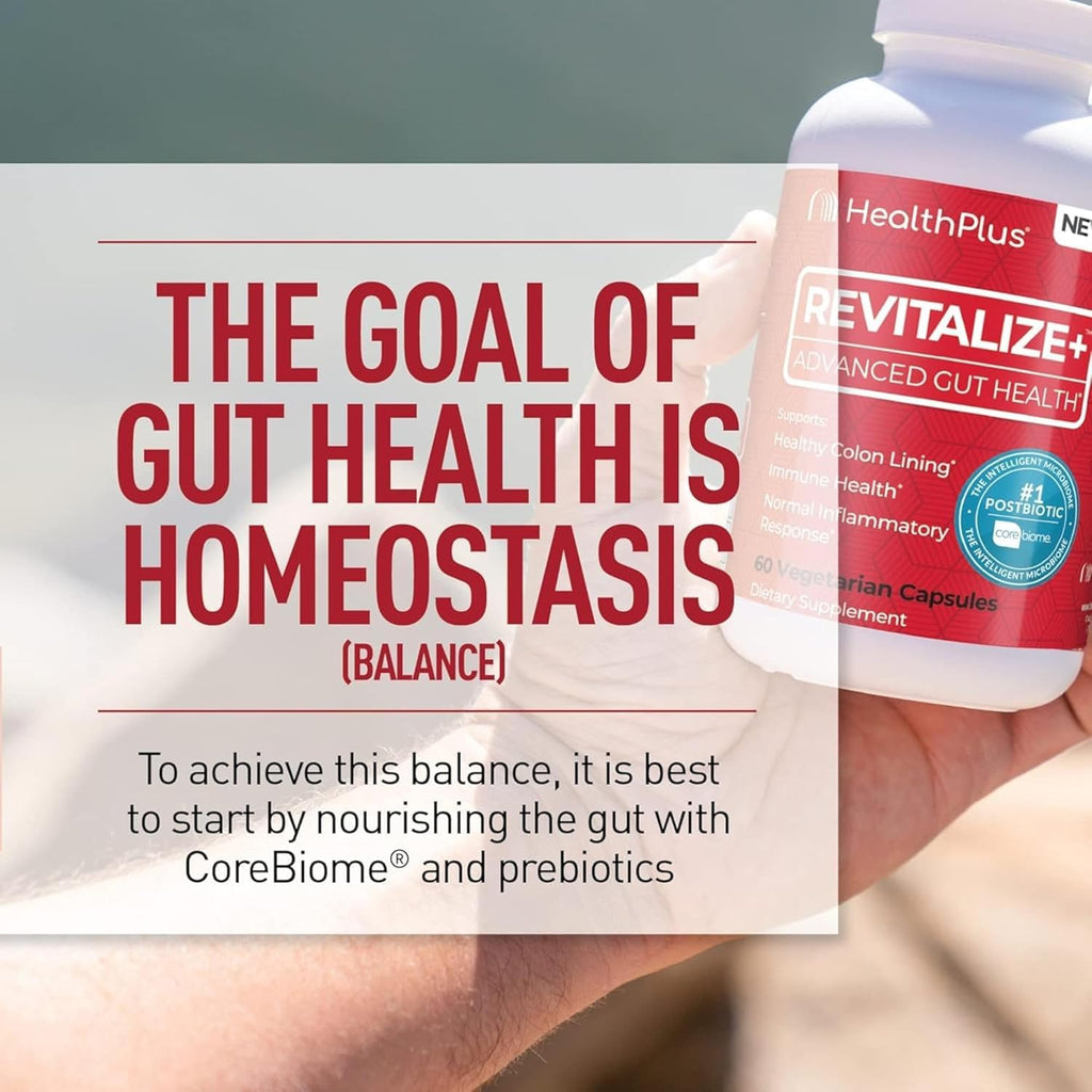 Health Plus Revitalize+ Postbiotic Gut Health Supplement - 60 Capsules - image 3