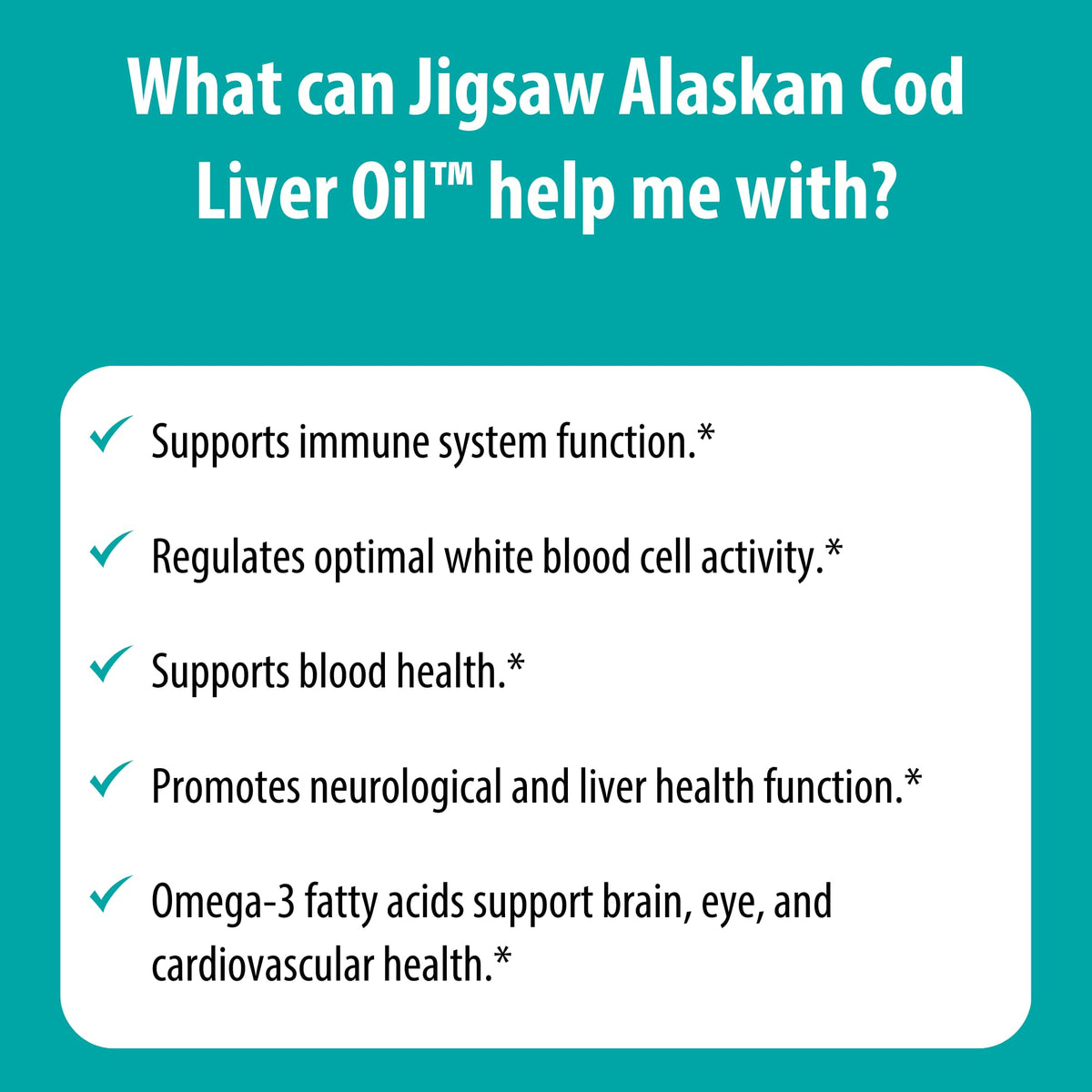 Jigsaw Health Alaskan Cod Liver Oil 900 mg Omega-3 - 180 Softgels - image 7