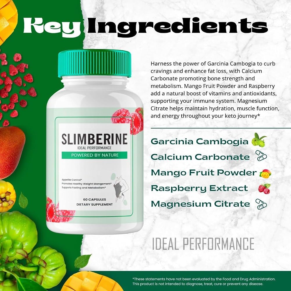 IDEAL PERFORMANCE Slimberine Keto Capsules Advanced Formula - 300 Count - image 6