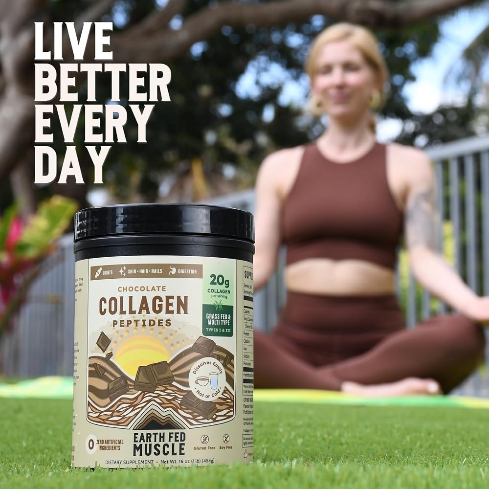 Earth Fed Muscle Keystone Plus Collagen Peptides Powder - Full