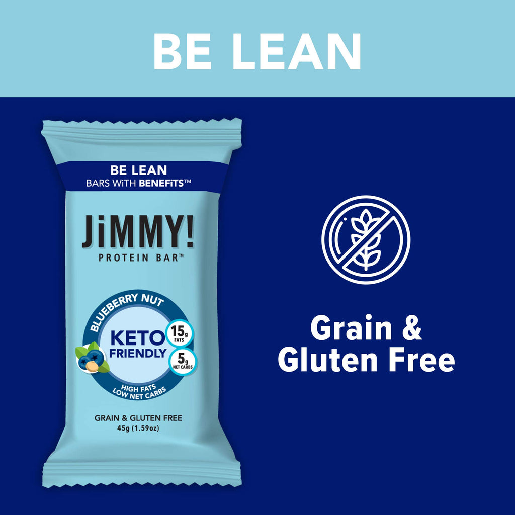 JIMMYBAR JiMMY! Keto Protein Bar Blueberry Nut - 12 Count - image 6